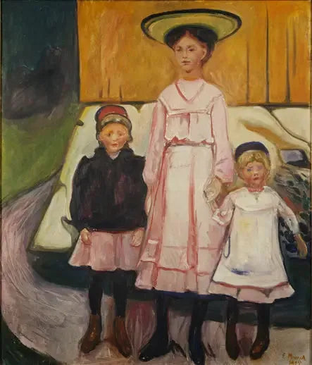Drei Mädchen in Åsgårdstrand - Edvard Munch