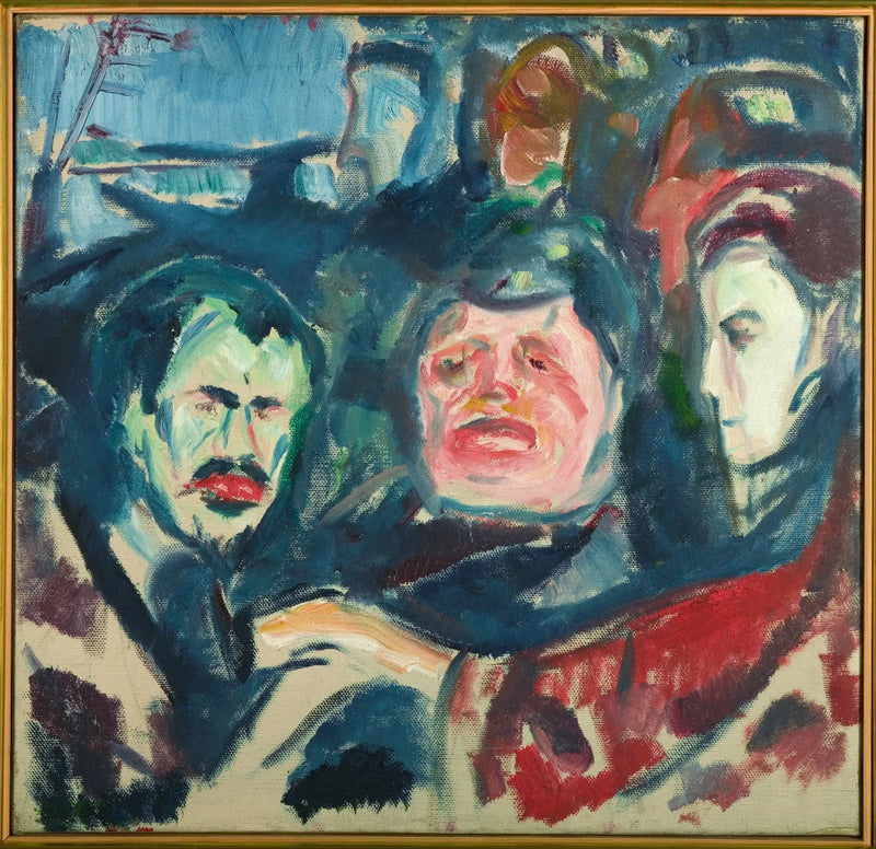 Drei Männer - Edvard Munch
