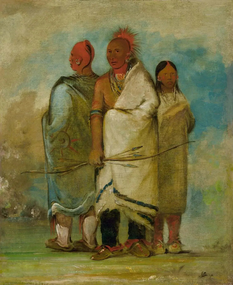 Drei Indianerfüchse - George Catlin