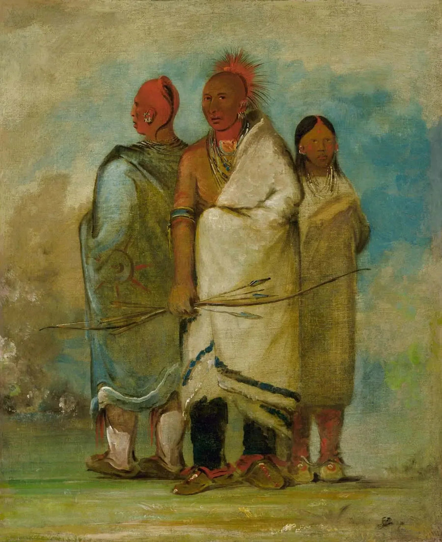 Drei Indianerfüchse - George Catlin
