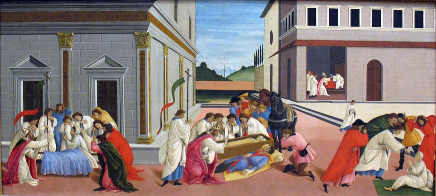 Drei Wunder des Heiligen Zenobius - Sandro Botticelli