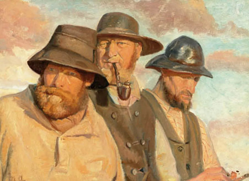 Drei Fischer aus Skagen. -Michael Peter Ancher