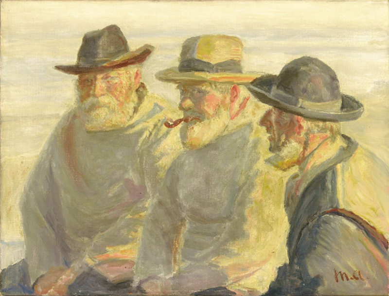 Drei Fischer am Strand von Skagen. – Michael Peter Ancher