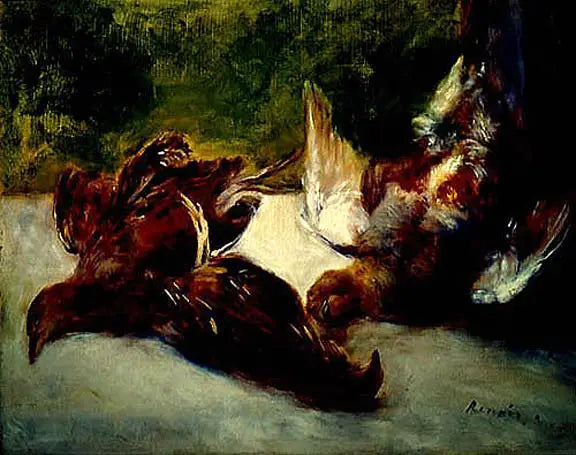 Drei Rebhühner - Pierre-Auguste Renoir