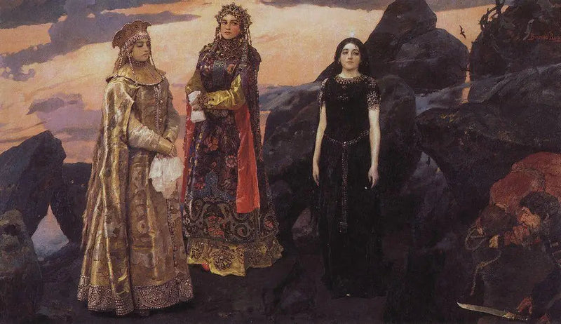 Drei Prinzessinnen des unterirdischen Königreichs - Viktor Vasnetsov