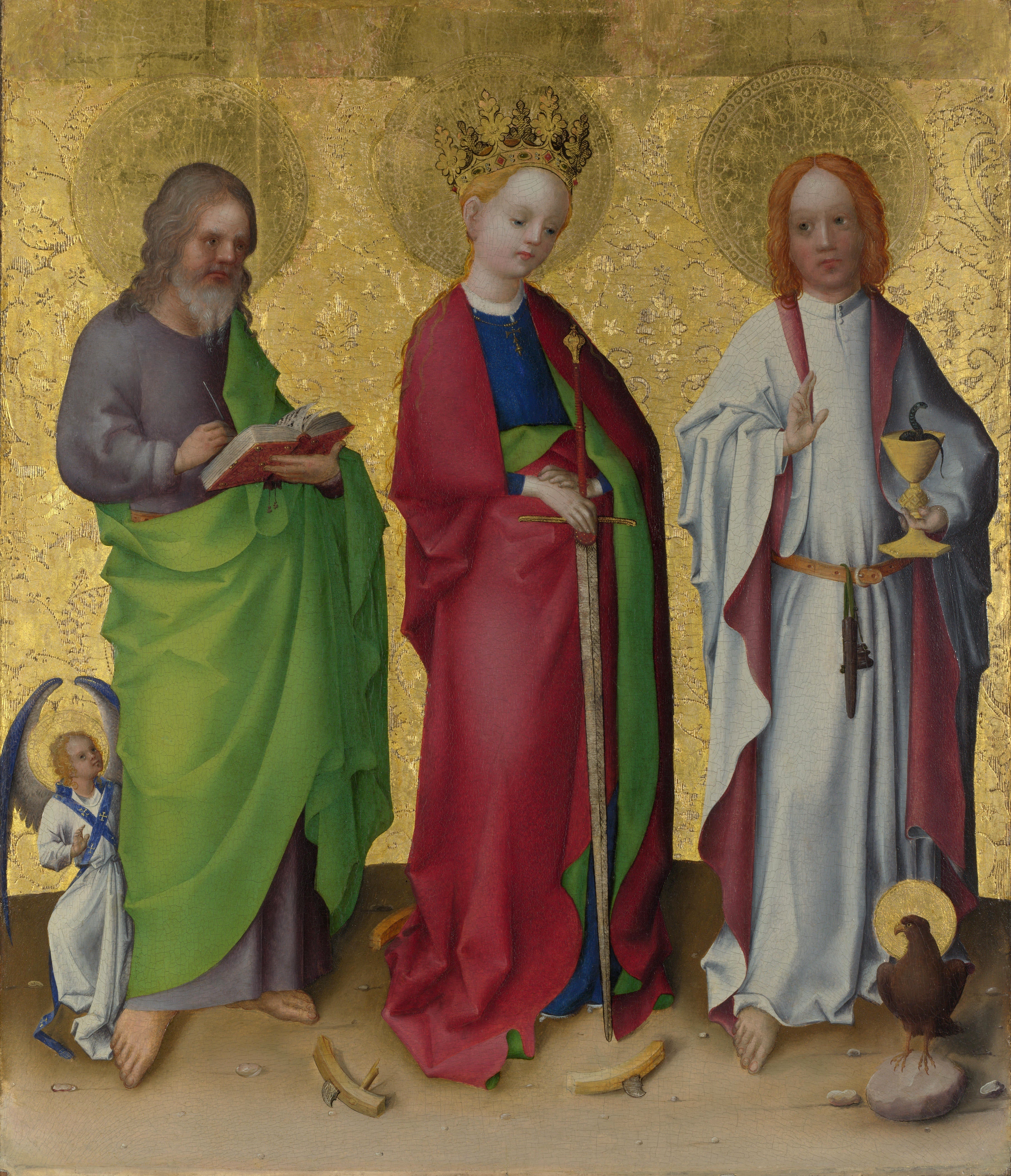 Trois Saints - Stefan Lochner image 1 reproduction artisanale de tableau