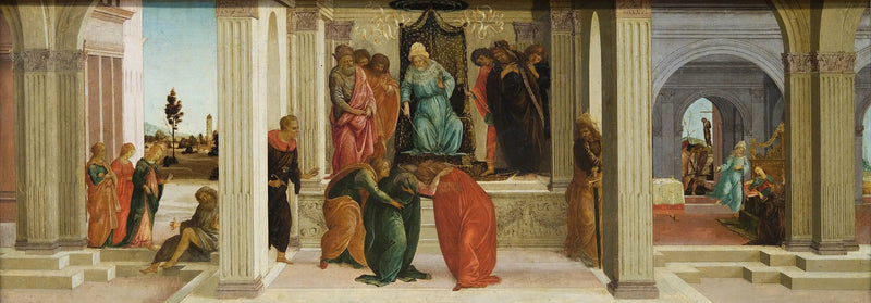 Drei Szenen aus der Geschichte von Esther - Sandro Botticelli