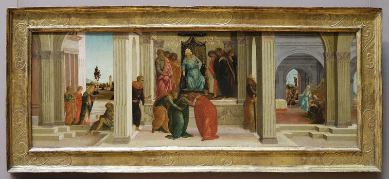 Drei Szenen aus der Geschichte von Esther - Sandro Botticelli