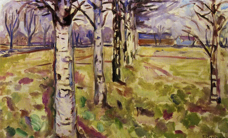 Birkenstämme - Edvard Munch
