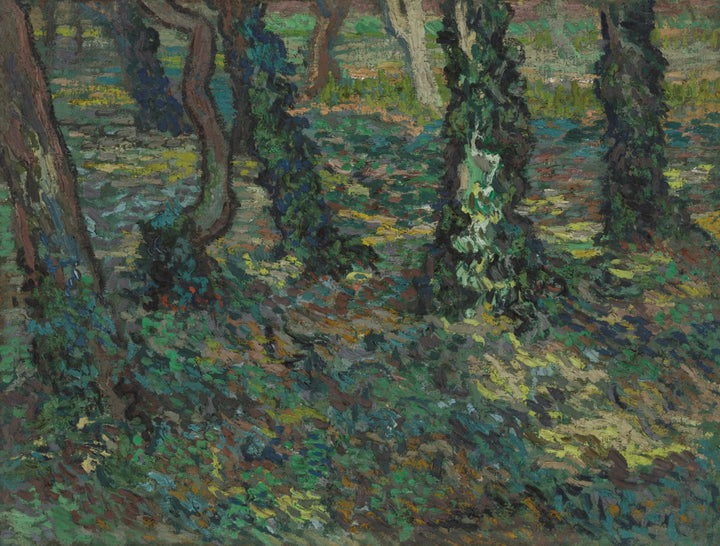 Baumstämme mit Efeu, F747 - Van Gogh