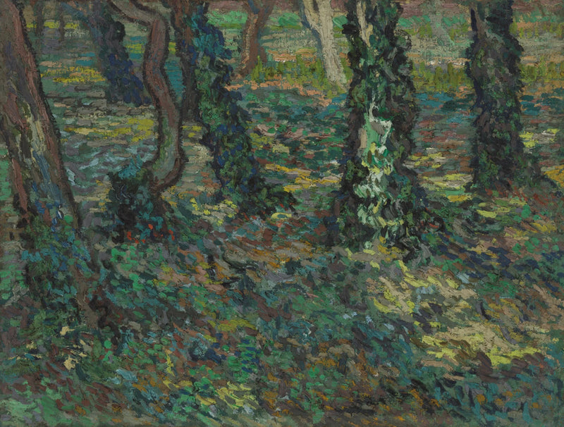 Baumstämme mit Efeu - Vincent van Gogh