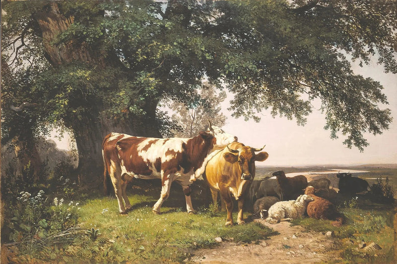 Herde unter den Bäumen - Ivan Chichkine