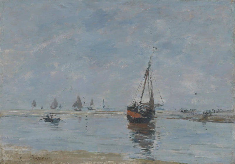 Trouville bei Niedrigwasser - Eugène Boudin