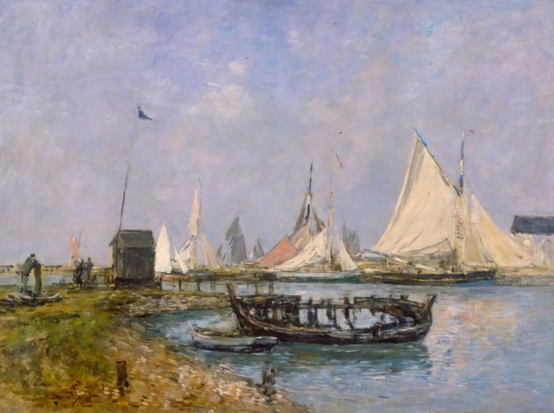 Trouville - Eingang des Hafens - Eugène Boudin