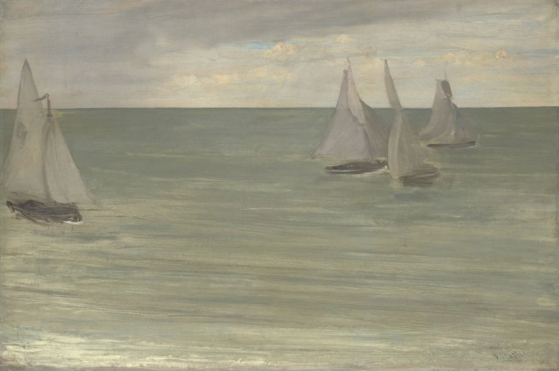 Trouville (Grau und Grün, das silberne Meer) - James Abbott McNeill Whistler