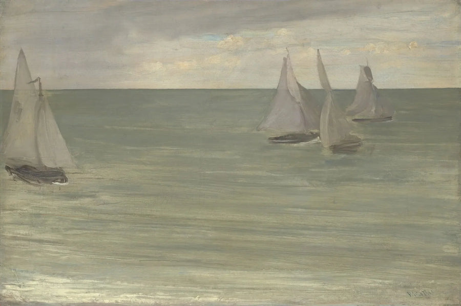 Trouville (Grau und Grün, das silberne Meer) - James Abbott McNeill Whistler
