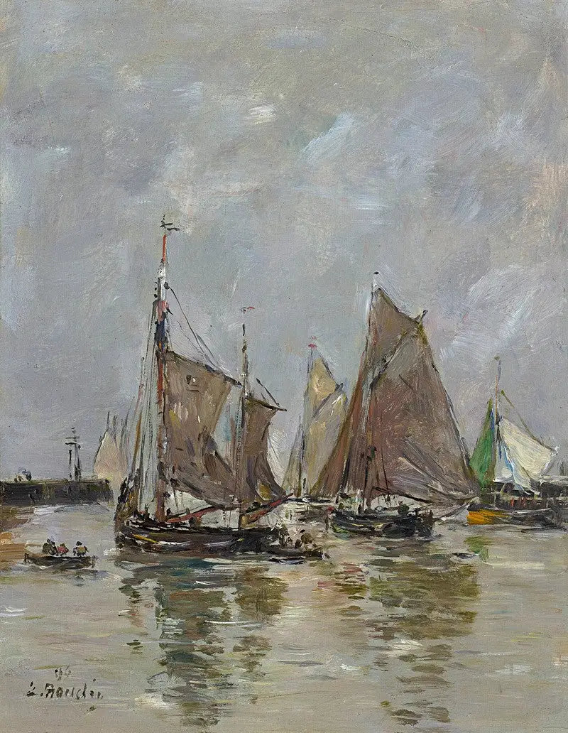 Trouville, die Ausrüstung der Sardinenfischer - Eugène Boudin