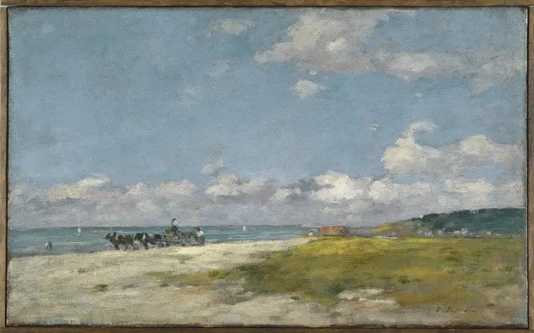 Trouville, Der Strand - Eugène Boudin