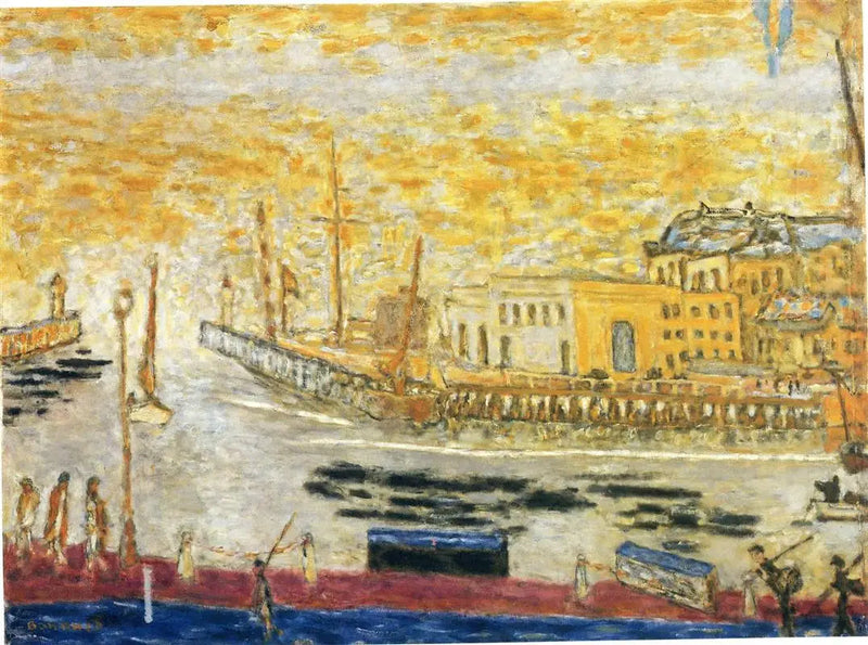 Trouville, der Ausgang des Hafens - Pierre Bonnard