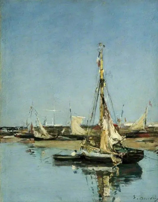 Trouville, die Dämme bei Niedrigwasser - Eugène Boudin