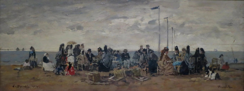 Trouville. Strand Szene - Eugène Boudin