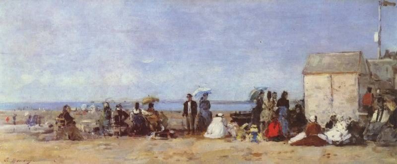 Trouville, Strandansicht - Eugène Boudin