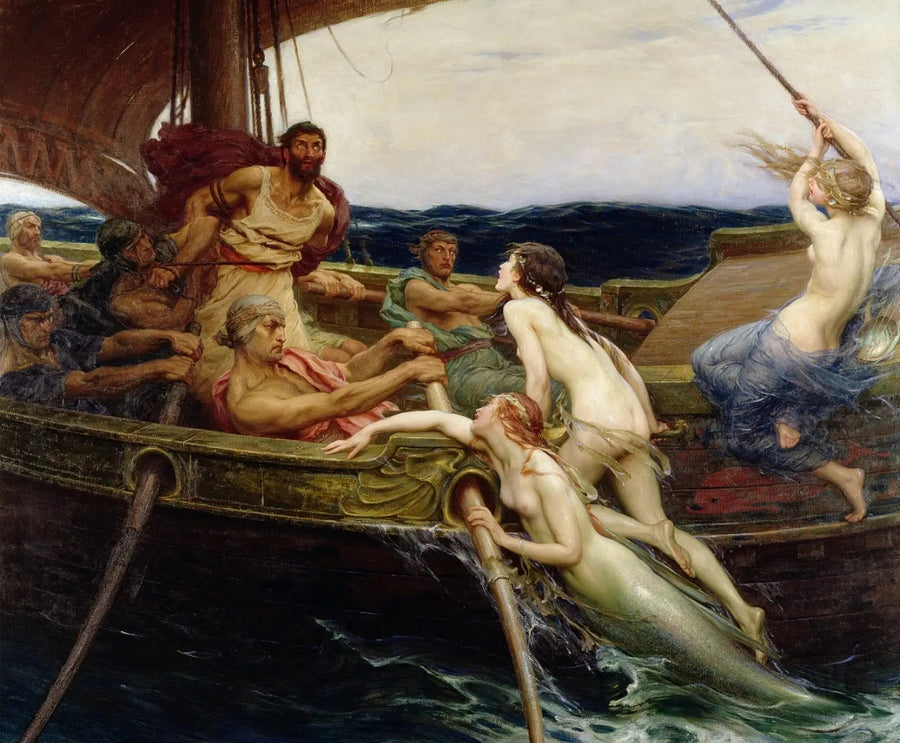 Ulysse und die Sirenen - Herbert Draper