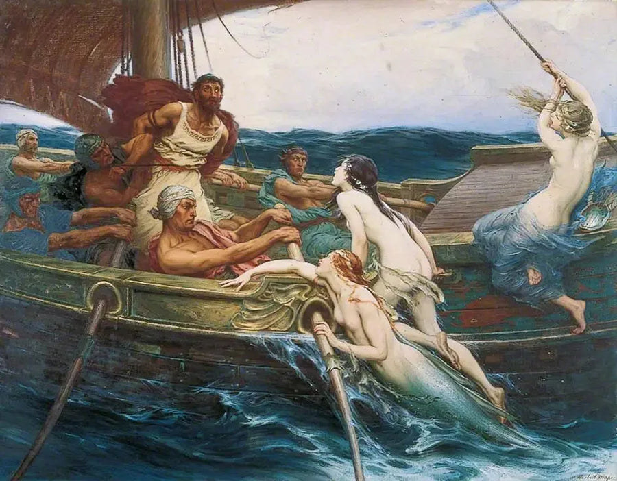 Ulysse und die Sirenen - Herbert Draper