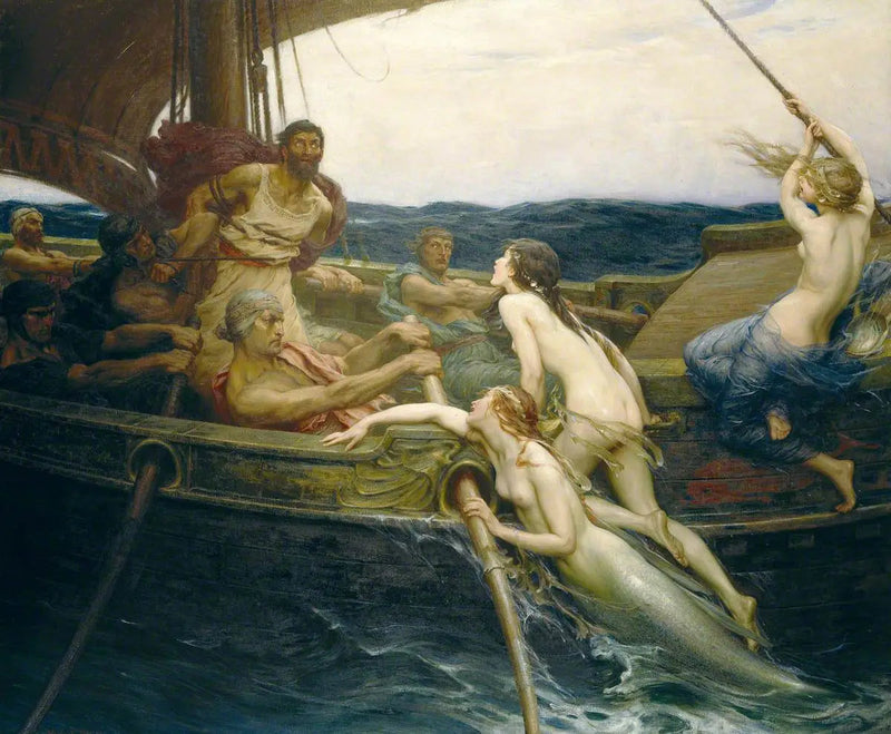 Ulysse und die Sirenen - Herbert Draper