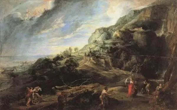Ulysses auf der Insel der Phäaken - Peter Paul Rubens