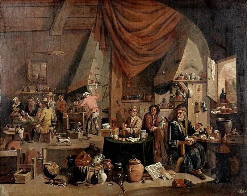 Ein Alchemist in seinem Labor - David Teniers der Jüngere