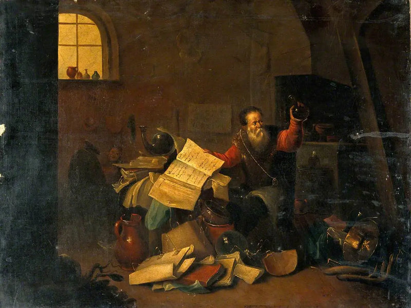 Ein Alchemist in seinem Labor - David Teniers der Jüngere