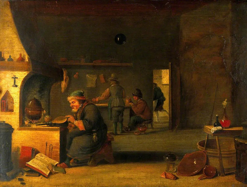 Ein Alchemist in seinem Labor - David Teniers der Jüngere
