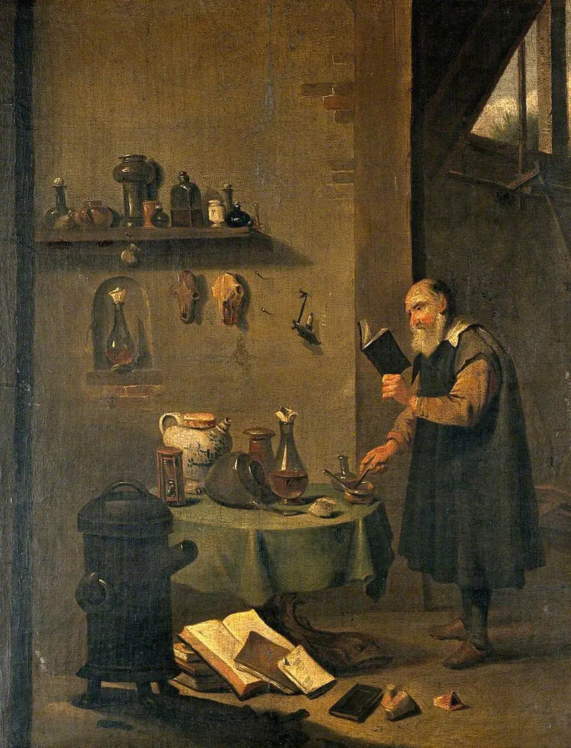 Ein Alchemist in seinem Labor - David Teniers der Jüngere