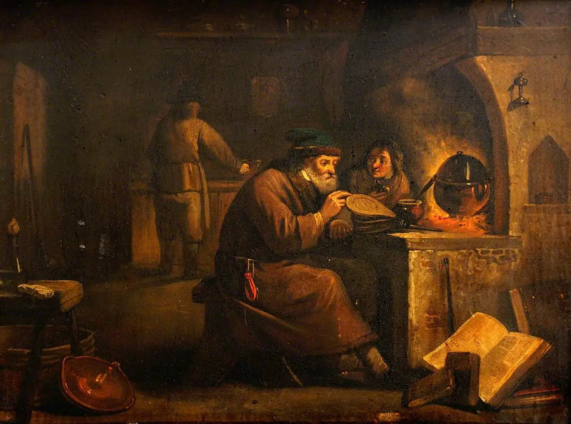 Ein Alchemist in seinem Labor - David Teniers der Jüngere