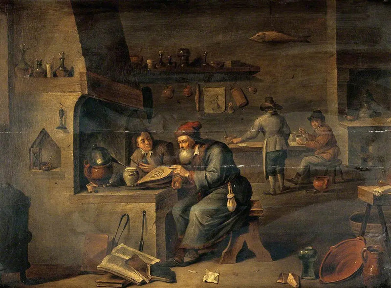 Ein Alchemist in seinem Labor - David Teniers der Jüngere