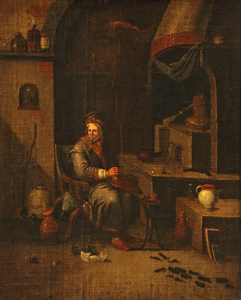 Ein Alchemist in seinem Labor - David Teniers der Jüngere