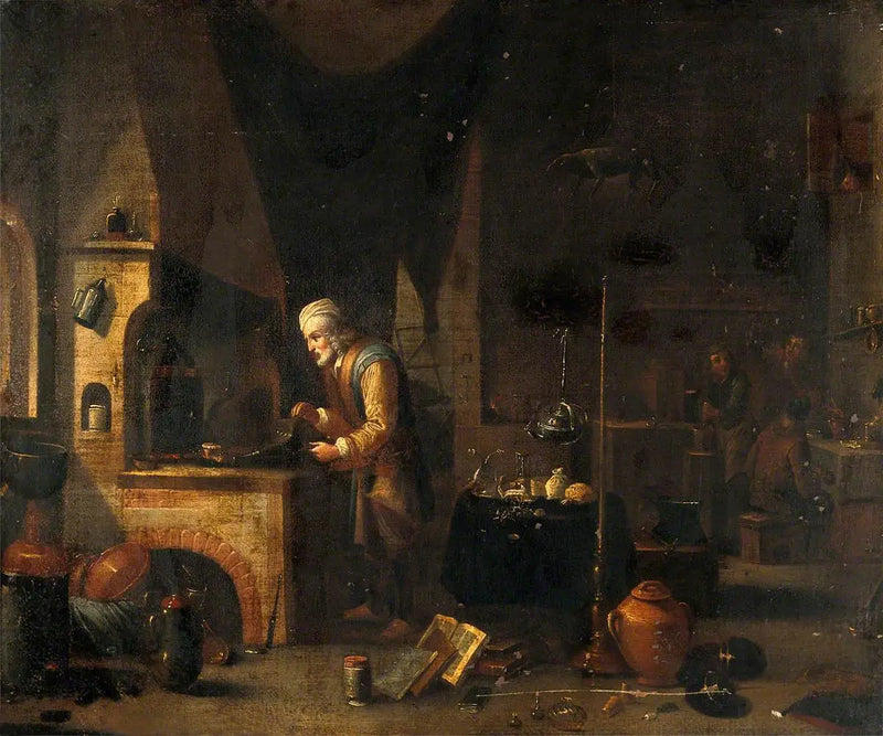 Ein Alchemist in seinem Labor - David Teniers der Jüngere