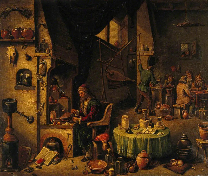 Ein Alchemist in seinem Labor - David Teniers der Jüngere