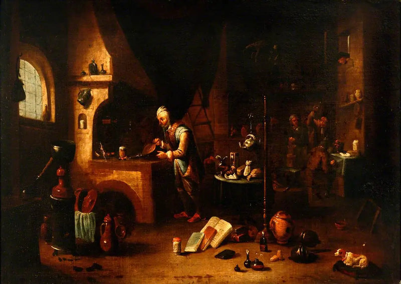Ein Alchemist in seinem Labor - David Teniers der Jüngere