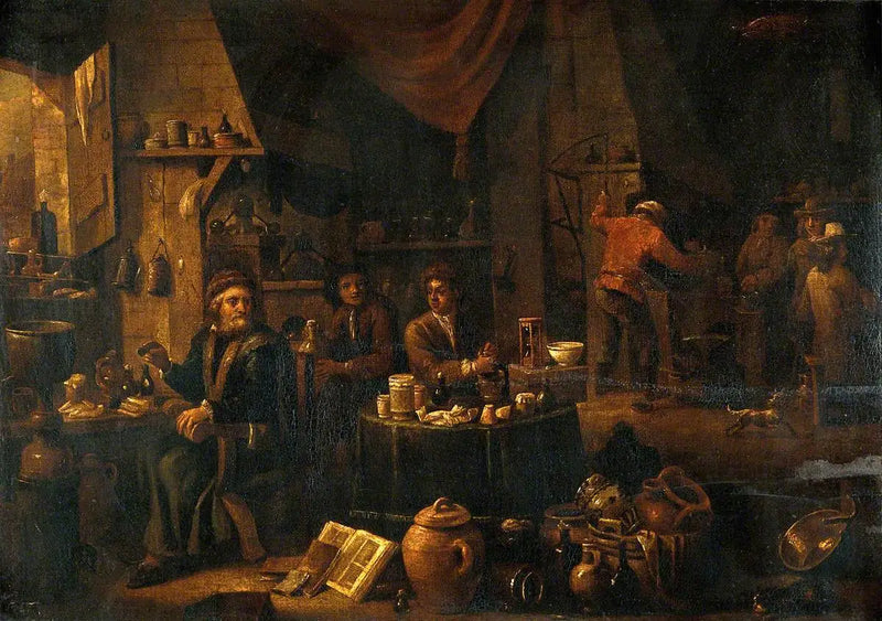 Ein Alchemist in seinem Labor - David Teniers der Jüngere