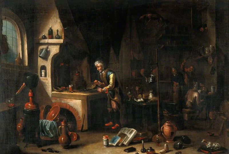 Ein Alchemist in seinem Labor - David Teniers der Jüngere