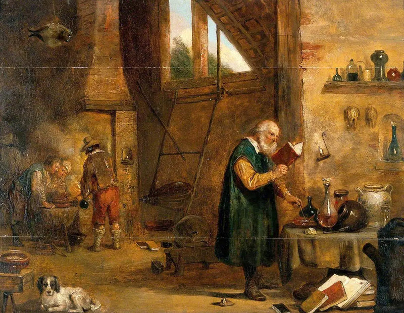 Ein Alchemist in seinem Labor - David Teniers der Jüngere
