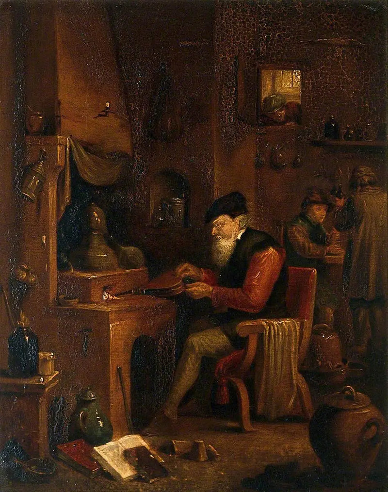 Ein Alchemist in seinem Labor - David Teniers der Jüngere