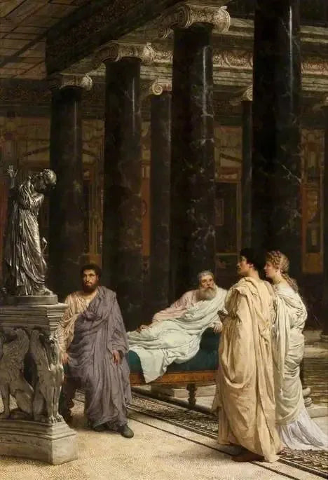 Un amoureux de l'art - Lawrence Alma-Tadema image 1 copie peinte à la main à l’huile