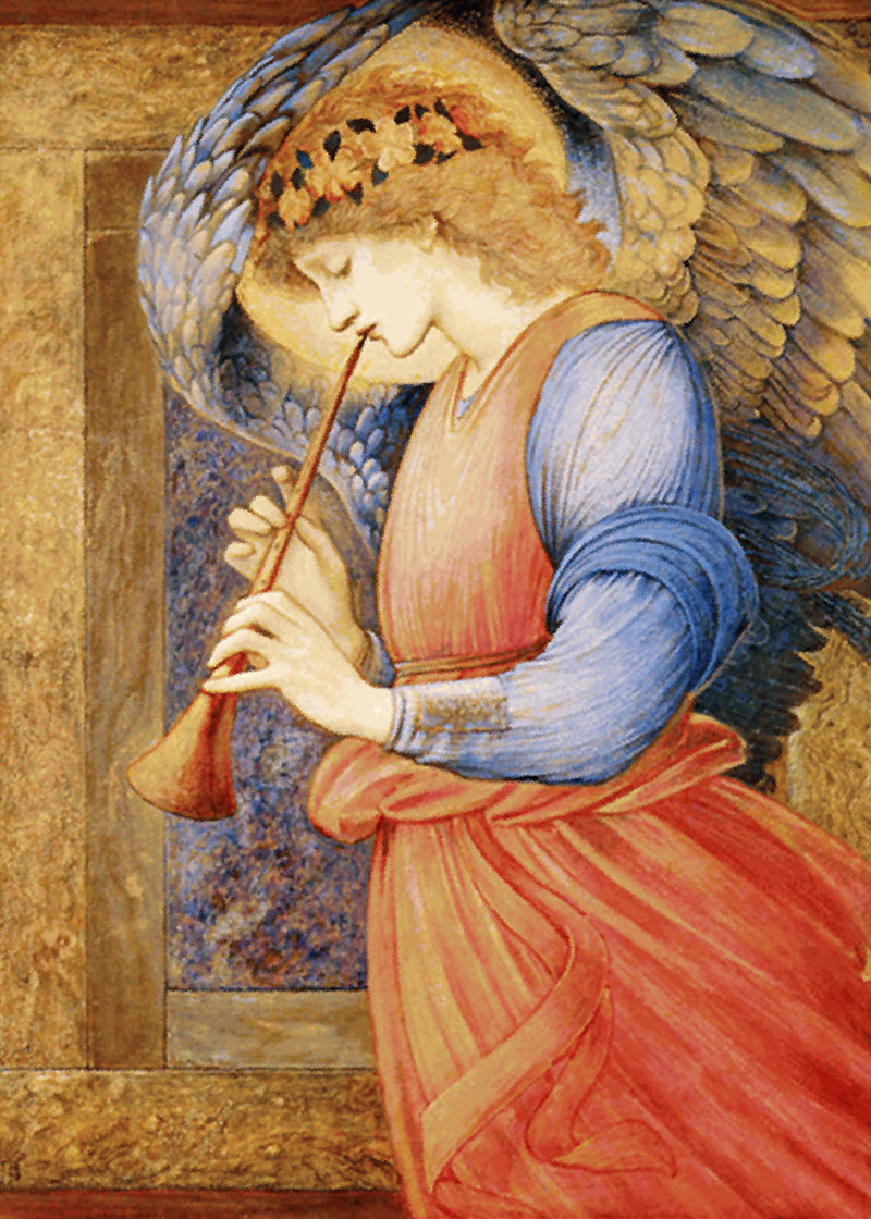Ein Engel, der Flageolett spielt - Edward Burne-Jones