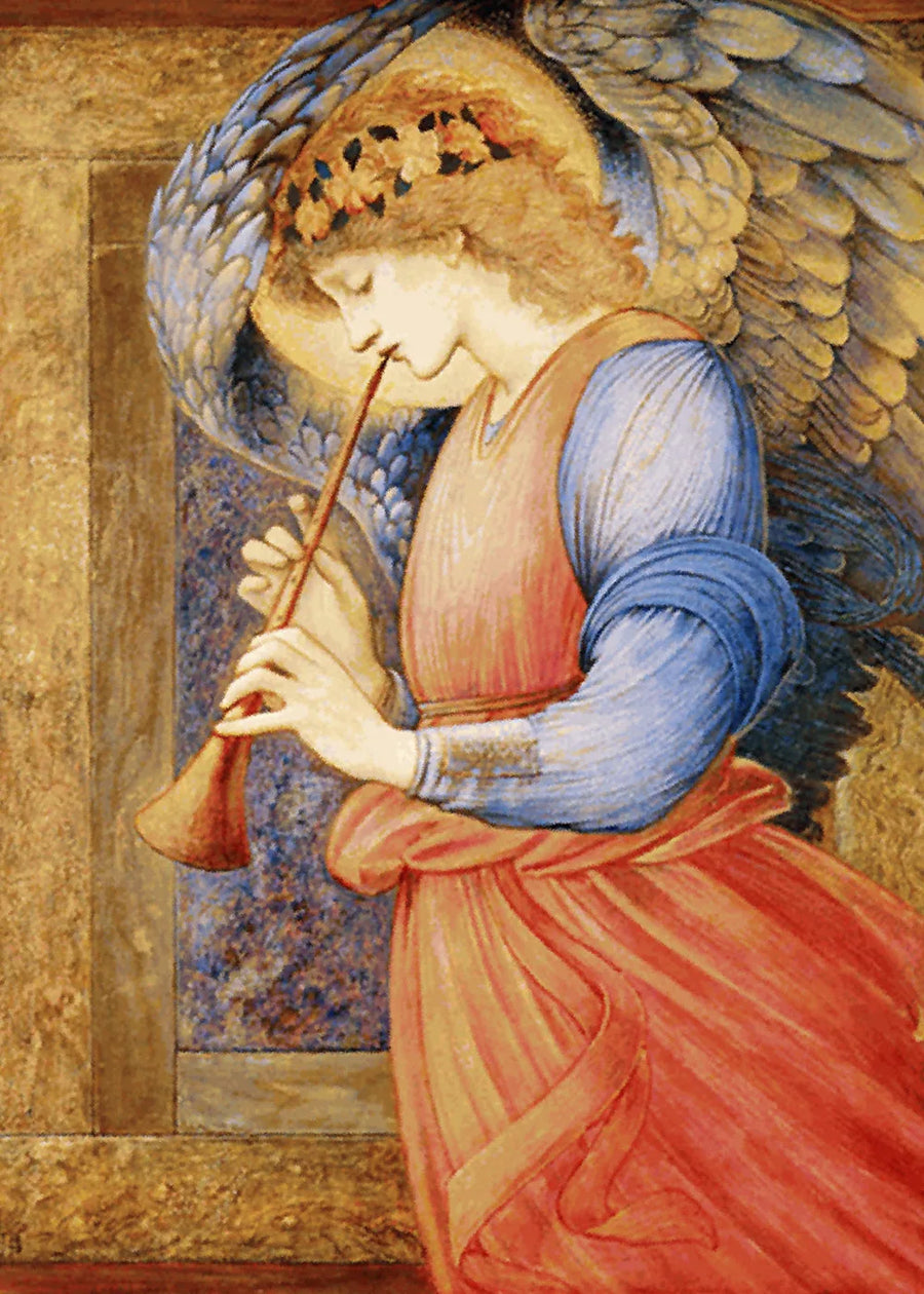 Ein Engel, der Flageolett spielt - Edward Burne-Jones