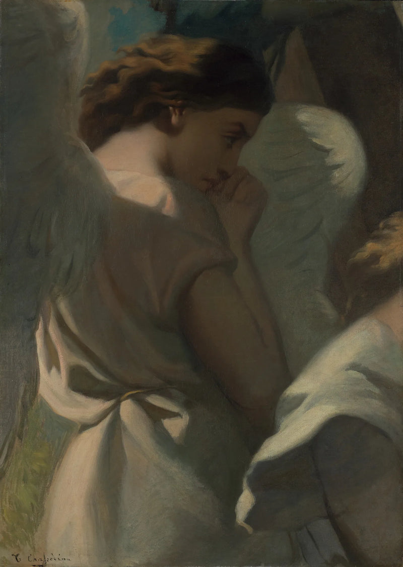 Ein betender Engel im Olivenhain - Théodore Chassériau