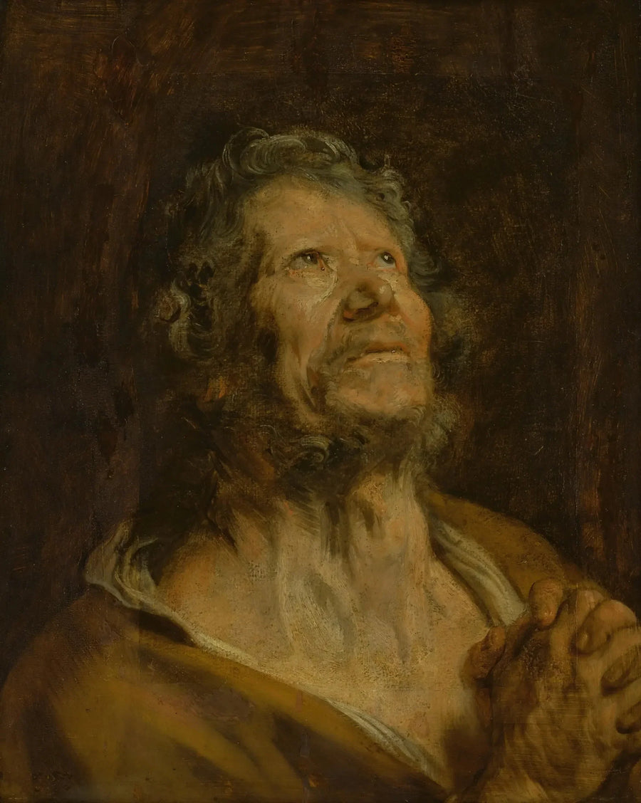 Ein Apostel mit gefalteten Händen - Antoine van Dyck