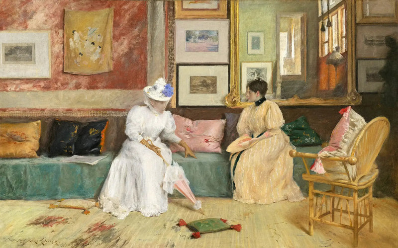 Ein freundlicher Anruf - William Merritt Chase